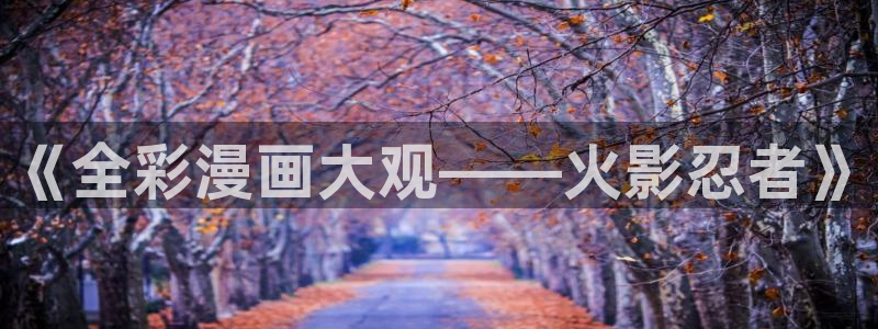 腐漫圈下载：《全彩漫画大观——火影忍者》